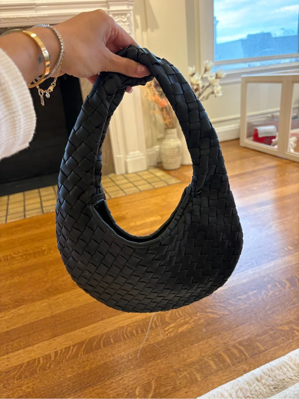 All Saints leather tote bag